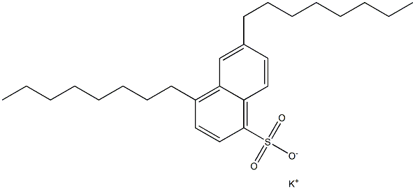 4,6-Dioctyl-1-naphthalenesulfonic acid potassium salt,,结构式