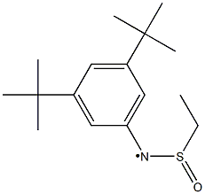 N-(3,5-ジ-tert-ブチルフェニル)-N-(エチルスルフィニル)アミニルラジカル 化学構造式