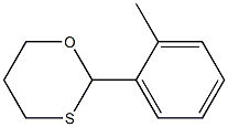2-(2-Methylphenyl)-1,3-oxathiane,,结构式