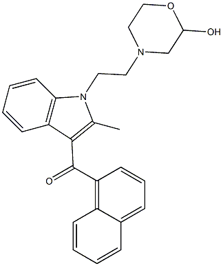 1-[2-(2-Hydroxymorpholine-4-yl)ethyl]-2-methyl-3-(1-naphtylcarbonyl)-1H-indole|