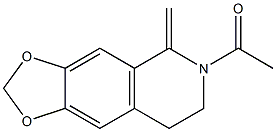 2-Acetyl-6,7-(epoxymethanoxy)-1-methylene-1,2,3,4-tetrahydroisoquinoline,,结构式