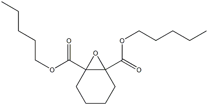7-オキサビシクロ[4.1.0]ヘプタン-1,6-ジカルボン酸ジペンチル 化学構造式