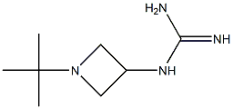1-[1-(1,1-ジメチルエチル)アゼチジン-3-イル]グアニジン 化学構造式