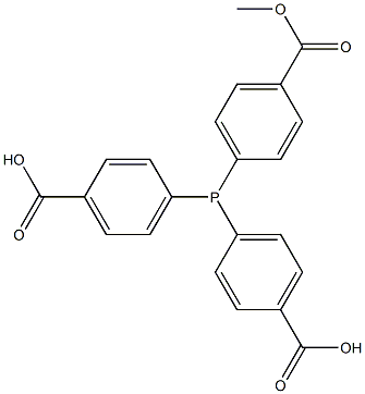 4,4',4''-(ホスフィントリイル)トリス(安息香酸メチル) 化学構造式