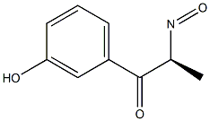 (S)-1-(3-Hydroxyphenyl)-2-nitroso-1-propanone Struktur