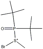 Bromo(di-tert-butylphosphinyl)(methyl)sulfonium,,结构式