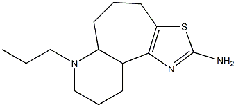 2-Amino-5,6,6a,7,8,9,10,10a-octahydro-7-propyl-4H-1,7-diaza-3-thiabenz[e]azulene Struktur