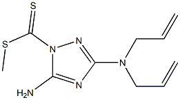 5-Amino-3-[bis(2-propenyl)amino]-1H-1,2,4-triazole-1-dithiocarboxylic acid methyl ester|