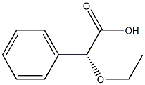 [R,(-)]-エトキシフェニル酢酸 化学構造式