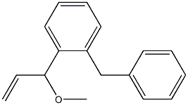 1-Benzyl-2-(1-methoxy-2-propenyl)benzene Structure