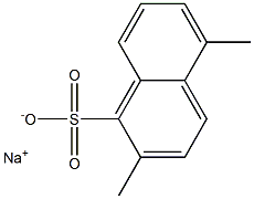 2,5-Dimethyl-1-naphthalenesulfonic acid sodium salt Structure