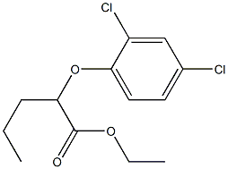 2-(2,4-ジクロロフェノキシ)吉草酸エチル 化学構造式