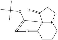 8-Ethenylidene-1-oxo-1,2,3,5,6,7,8,8a-octahydroindolizine-8a-carboxylic acid tert-butyl ester 结构式