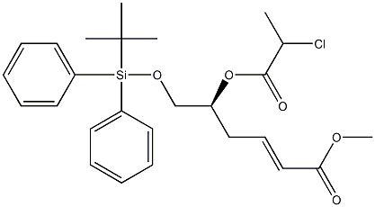 (2E,5S)-6-(tert-Butyldiphenylsilyloxy)-5-(2-chloropropanoyloxy)-2-hexenoic acid methyl ester