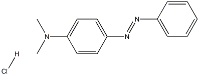 p-ジメチルアミノアゾベンゼン·塩酸 化学構造式