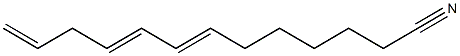 7,9,12-Tridecatrienenitrile,,结构式