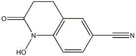 6-Cyano-1-hydroxy-3,4-dihydroquinolin-2(1H)-one Struktur