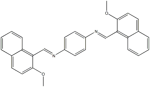 2,2'-ジメトキシ-[N,N'-(1,4-フェニレン)ビスナフタルイミド] 化学構造式