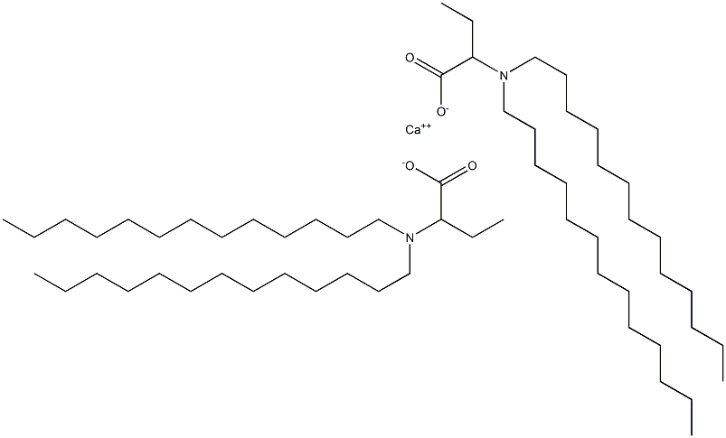 Bis[2-(ditridecylamino)butyric acid]calcium salt Struktur