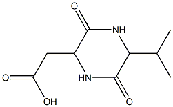 3,6-Dioxo-5-isopropyl-2-piperazineacetic acid