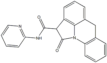 N-(2-Pyridinyl)-1,2-dihydro-1-oxo-6H-pyrrolo[3,2,1-de]acridine-2-carboxamide Structure