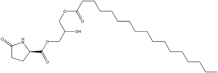 1-[(D-Pyroglutamoyl)oxy]-2,3-propanediol 3-heptadecanoate Struktur