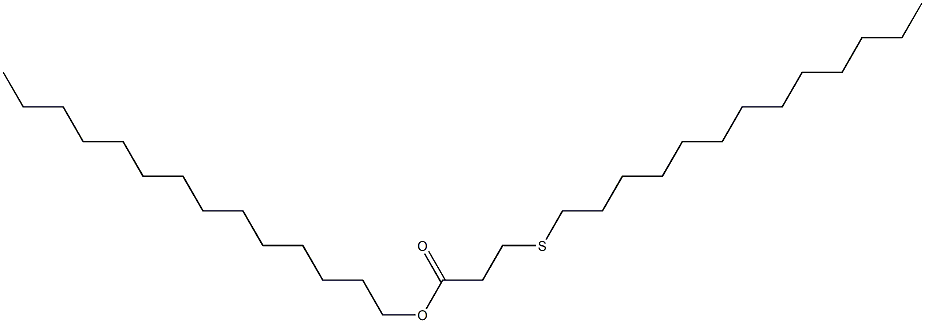 3-(Tridecylthio)propionic acid tetradecyl ester Structure