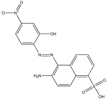 6-Amino-5-[(2-hydroxy-4-nitrophenyl)azo]-1-naphthalenesulfonic acid