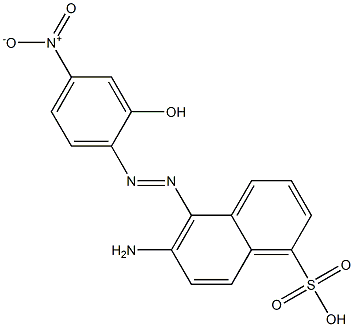 6-Amino-5-[(2-hydroxy-4-nitrophenyl)azo]-1-naphthalenesulfonic acid|