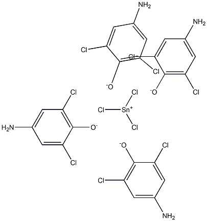 Trichlorotin(IV)4-amino-2,6-dichlorophenolate,,结构式