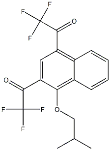 2,4-Bis(trifluoroacetyl)-1-isobutyloxynaphthalene Structure