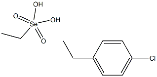 2-(4-クロロフェニル)エタンセレノ酸Se-エチル 化学構造式