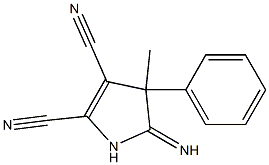 5-Imino-4-phenyl-4-methyl-1-azacyclopenta-2-ene-2,3-dicarbonitrile Structure