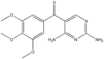 5-(3,4,5-Trimethoxybenzoyl)-2,4-pyrimidinediamine 结构式