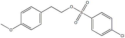 4-Chlorobenzenesulfonic acid 4-methoxyphenethyl ester Structure