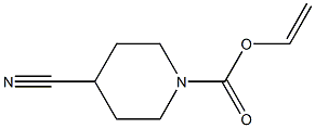 4-Cyanopiperidine-1-carboxylic acid vinyl ester Structure