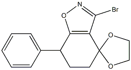  3-Bromo-4,5,6,7-tetrahydro-7-phenylspiro[1,2-benzisoxazole-4,2'-[1,3]dioxolane]