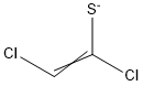 1,2-Dichloroethene-1-thiolate Structure