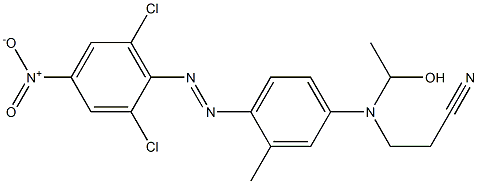 1-[N-(2-Cyanoethyl)-N-[4-(2,6-dichloro-4-nitrophenylazo)-3-methylphenyl]amino]ethanol Structure