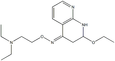 2-Ethoxy-4-[[2-(diethylamino)ethoxy]imino]-1,2,3,4-tetrahydro-1,8-naphthyridine Structure