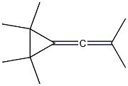 1,1,2,2-テトラメチル-3-(2-メチル-1-プロペン-1-イリデン)シクロプロパン 化学構造式