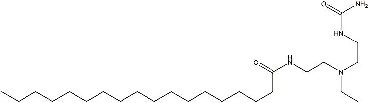 N-[2-[[2-[(アミノカルボニル)アミノ]エチル]エチルアミノ]エチル]オクタデカンアミド 化学構造式