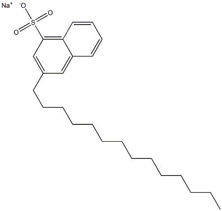 3-Tetradecyl-1-naphthalenesulfonic acid sodium salt 结构式