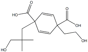 テレフタル酸1-(2-ヒドロキシエチル)4-(3-ヒドロキシ-2,2-ジメチルプロピル) 化学構造式