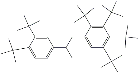 1-(2,3,4,5-Tetra-tert-butylphenyl)-2-(3,4-di-tert-butylphenyl)propane Structure