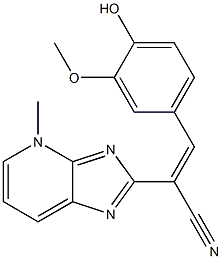 2-[4-Methyl-4H-imidazo[4,5-b]pyridin-2-yl]-3-(4-hydroxy-3-methoxyphenyl)propenenitrile