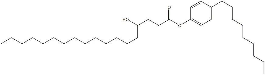 4-Hydroxystearic acid 4-nonylphenyl ester Structure