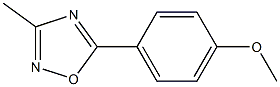 3-Methyl-5-(4-methoxyphenyl)-1,2,4-oxadiazole 结构式