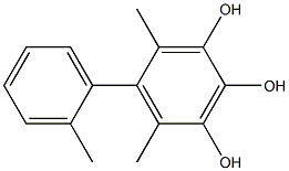 4,6-Dimethyl-5-(2-methylphenyl)benzene-1,2,3-triol Structure