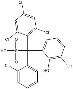 (2-Chlorophenyl)(2,4,6-trichlorophenyl)(2,3-dihydroxyphenyl)methanesulfonic acid